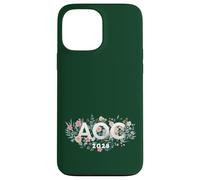 AOC 2028 Feminista Feminista Boho Flores Carcasa para iPhone 13 Pro Max