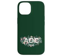 AOC 2028 Feminista Feminista Boho Flores Carcasa para iPhone 14