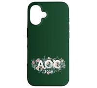 AOC 2028 Feminista Feminista Boho Flores Carcasa para iPhone 16