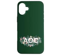 AOC 2028 Feminista Feminista Boho Flores Carcasa para iPhone 16 Plus