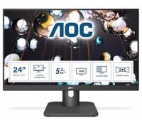 AOC 24E1Q Monitor 24 Pulgadas FHD, 60Hz, IPS, 5 ms GtG, Altavoces (1920x1080, 1x HDMI 1.4, 1x DP 1.2), Negro