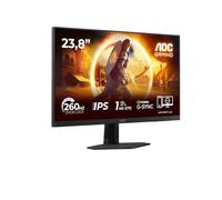 AOC 24G4ZRE Gaming Monitor 24 Pulgadas, 260Hz, Panel Fast IPS, 0.3HDR10, Adaptive Sync, G-Sync Compatible, (1920x1080 HDMI 2X 2.0 DP 1x 1.4) Negro