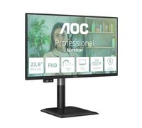 AOC 24P4U Monitor 24” FHD, 120Hz, IPS, 4 ms GtG, Adaptive Sync., Modo HDR, Altura Ajustable, Altavoces (1920x1080, 1x HDMI 1.4, 1x DP 1.2) Negro