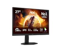 AOC 27G4X Gaming Monitor 27 Pulgadas 180Hz Panel Fast IPS, 1ms GtG, HDR10, Adaptive Sync, G-Sync Compatible, Altavoces, Altura Ajustable, (1920x1080 HDMI 2X 2.0 DP 1x 1.2) Negro