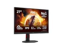 AOC 27G4ZR Gaming Monitor 27 Pulgadas, 260Hz, Panel Fast IPS, 0.3HDR10, Adaptive Sync, G-Sync Compatible, Altura Ajustable, (1920x1080 HDMI 2X 2.0 DP 1x 1.4) Negro