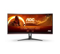 AOC 86,4cm (34") CU34G2XE/BK 21:09 HDMI+DP Curvo Negro/Rojo Retail [EEK: F]