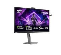 AOC AG276QSG2 Gaming Monitor 27 Pulgadas, 360Hz Panel Fast IPS, 0.3HDR10, Adaptive Sync, G-Sync Compatible, Altavoces, Altura Ajustable, (2560x1440 HDMI 3X 2.1 TMDS DP 1x 1.4 USB Hub) Negro
