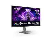 AOC AG326UZD2 Gaming Monitor 32 Pulgadas 240Hz Panel QD-OLED, 0.03ms GtG, HDR500 TrueBlack, G-Sync Compatible, Altavoces, Altura Ajustable, (3840x2160 HDMI 2X 2.1 DP 1x 2.1 USB Hub) Negro
