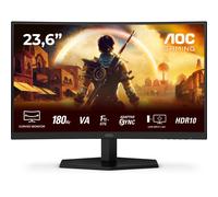 AOC Gaming C24G42E - Monitor Curvo Full HD de 24 Pulgadas, 180 Hz, 0,5 ms, FreeSync Premium (1920x1080, 1x HDMI 2.0, 1x DisplayPort 1.4) Negro