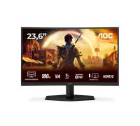AOC C24G42E Monitor Gaming 24" FHD Curvo, 180 Hz, VA, 0.5 ms MPRT, HDR10, FreeSync Prem., Blue Light, Altavoces (1920x1080, 2X HDMI 2.0, 1x DP 1.4) Negro