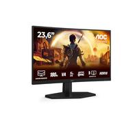 AOC Gaming C24G42E - Monitor Curvo Full HD de 24 Pulgadas, 180 Hz, 0,5 ms, FreeSync Premium (1920x1080, 1x HDMI 2.0, 1x DisplayPort 1.4) Negro