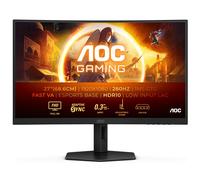 AOC C27G4ZXU Gaming Monitor 27 Pulgadas 280Hz Panel Fast VA, 1ms GtG, HDR10, Altavoces, Altura Ajustable, (1920x1080 HDMI 2X 2.0 DP 1x 1.4 USB Hub) Negro