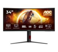 AOC CU34G4 34" Curvo WQHD 3440x1440 180Hz HDR10 Fast VA 1ms Negro