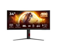 AOC CU34G4 34" Curvo WQHD 3440x1440 180Hz HDR10 Fast VA 1ms Negro