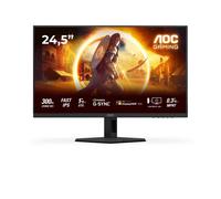 AOC 25G4SRE Monitor Gaming 25 Pulgadas FHD, 300Hz / 310Hz, Fast IPS, 0.3 ms MPRT, Adaptive Sync., HDR400, G-Sync Compatible (1920x1080, 2X HDMI 2.0, 1x DP 1.4), Rojo/Negro