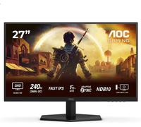 AOC Gaming Q27G42ZE - Monitor Gaming Quad HD de 27 Pulgadas, 240 Hz, 1 ms, Comp. G-Sync, HDR10 (2560x1440) Negro-Rojo