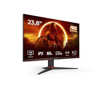 AOC Gaming 24G2SPAE - Monitor FHD de 24 Pulgadas, Plano, 165 Hz, MPRT de 1 ms, FreeSync, Compatible con G-Sync, Altavoz (1920 x 1080, VGA, HDMI, DisplayPort, IPS), Color Negro y Rojo