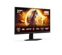 AOC Gaming 27G4HRE - Monitor Full HD de 27 Pulgadas, 200 Hz, 1 ms, compatibilidad G-Sync, HDR10 1920x1080, 2X HDMI 2.0, DisplayPort 1.4 Negro-Rojo, 27 Inch FHD Fast IPS, Soporte Fijo - Altavoces