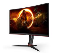 AOC Gaming CQ27G2S - Monitor Curvo 1500R, QHD de 27 Pulgadas, FreeSync Premium, Ajustable (VA, 2560x1440, 165 Hz, HDMI 2.0, DisplayPort 1.2) Negro-Rojo