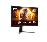 AOC Gaming Monitor C27G4Z2 27 Pulgadas 260Hz, Panel Fast VA, 0.3ms MPRT, HDR10, Adaptive Sync, Altura Ajustable, (1920x1080 HDMI 2X 2.0 DP 1x 1.4) Negro