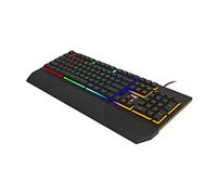 AOC GK200 Teclado de gaming - Teclado para PC con distribución en inglés, 25 teclas anti-ghosting, 25-N-key rollover y 1,8 m de cable