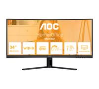 AOC Home Office CU34B3E 34" WQHD VA 120Hz 4ms Curvo
