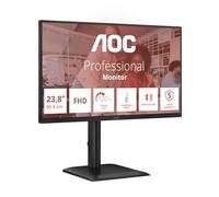 Monitor Profesional AOC 24E4U 23.8'/ Full HD/ Regulable en altura/ Negro