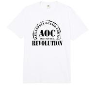 AOC Ocasio Cortez Revolución Cambio Climático Green New Deal Comfort Colors Adult Heavyweight T-Shirt