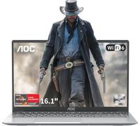AOC Ordenador portátil con AMD Ryzen 7 5700U, hasta 4,3 GHz, RAM 16 GB M.2 NVMe SSD 512 GB Laptop, teclado retroiluminado, Radeon RX Vega 8 Graphics Notebook, WiFi-6, HDMI, 1080P, Tipo-C,carcasa