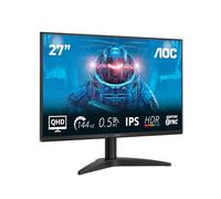 AOC Q24B36X - Monitor 27 Pulgadas WQHD, 144Hz, IPS, 0.5 ms MPRT, Adaptive Sync., HDR10 (2560x1440, 1x HDMI 2.0, 1x DP 1.4), Negro