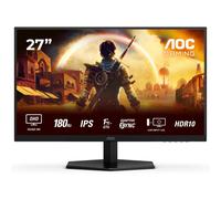 AOC Gaming Q27G42XE - Monitor Quad HD de 27 Pulgadas, 180 Hz, 1 ms, FreeSync Prem., Comp. G-Sync, HDR10 (2560x1440, 2X HDMI 2.0, 1x DisplayPort 1.4) Negro
