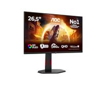 AOC Q27G4SDR Monitor 27 Pulgadas, 360Hz Panel QD-OLED, 0.03ms GtG, HDR400 TrueBlack, Adaptive Sync, G-Sync Compatible, Altura Ajustable, (2560x1440 HDMI 2X 2.1 USB Hub) Negro