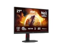 AOC Q27G4ZR Gaming Monitor 27 Pulgadas, 260Hz, Panel Fast IPS, 0.3HDR400, Adaptive Sync, G-Sync Compatible, Altavoces, Altura Ajustable, (2560x1440 HDMI 2X 2.0 DP 1x 1.4) Negro