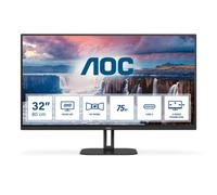 AOC Q32V5CE - Monitor QHD de 32 Pulgadas, Altavoz (2560 x 1440, 75 Hz, HDMI, DisplayPort, USB-C, USB Hub), Color Negro