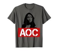 AOC Retrato Alexandria Ocasio-Cortez Camiseta