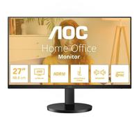 AOC U27B3AF Monitor 27" UHD, WLED, 60Hz, IPS, 4 ms GtG, HDR10, Adaptive Sync., Altavoces, Altura Ajustable (3840x2160, 2X HDMI 2.0, 1x DP 1.4) Negro