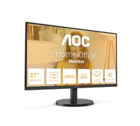 AOC U27B3M Monitor 27 Pulgadas UHD, 60Hz, VA, 4 ms GtG, HDR10 (3840x2160, 2X HDMI 2.0, 1x DP 1.4), Negro