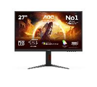 AOC U27G4XM Gaming Monitor 27 Pulgadas, dual mode Panel Fast IPS, 1ms GtG, HDR1000, Adaptive Sync, G-Sync Comp., Altura Ajustable (3840x2160@160Hz; 1920x1080@320Hz HDMI 2x 2.1 DP 1x 1.4 USB Hub) Negro