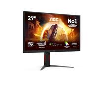 AOC U27G4XM Gaming Monitor 27 Pulgadas, 160Hz Panel Fast IPS, 1ms GtG, HDR1000, Adaptive Sync, G-Sync Compatible, Altura Ajustable, (3840x2160 HDMI 2X 2.1 DP 1x 1.4 USB Hub) Negro