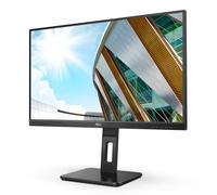 AOC U27P2CA Monitor 27 Pulgadas UHD, 60Hz, IPS, 4 ms GtG, Adaptive Sync., Altura ajustable, Altavoces (3840x2160, 2x HDMI 2.0, 1x DP 1.2, USB-Hub), Negro