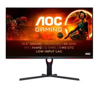 AOC G3 U32G3X/BK LED display 80 cm (31.5") 3840 x 2160 Pixeles 4K Ultra HD Negro, Rojo