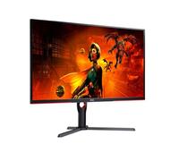 AOC U32G3X/BK Monitor Gaming 32 Pulgadas UHD, 144Hz, Fast IPS, 1 ms MPRT, Adaptive Sync., HDR400, G-Sync Compatible, Altura ajustable (3840x2160, 2x HDMI 2.1, 2x DP 1.4), Rojo/Negro