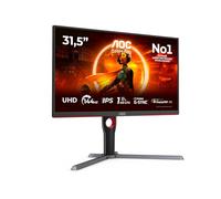 AOC G3 U32G3X/BK LED display 80 cm (31.5") 3840 x 2160 Pixeles 4K Ultra HD Negro, Rojo