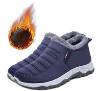 Aocase Zapatillas Cómodas Ancho Especial Botas Mujer Invierno Forradas con Pelo Casual Calzado Corto Botas Caliente Comodo Moda Zapatillas de Senderismo Zapatos Trekking,Men's Blue,41/255mm