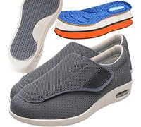 Aocase Zapatillas Juanetes Ancho Especial Zapatos Osteoartritis Hombre Zapatos de Ensanchamiento de Fertilizante de Gran Tamaño Plus Zapatos Caminar con hinchazón del pie ensanchador,Gris,43.5 EU