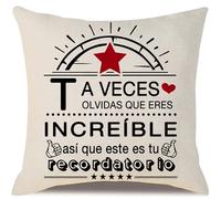 Aocaso Funda de cojín para Mamá Papá Hija Hijo Hermana Amigos Abuela Abuelo Mujeres Hombres Niñas Niños Regalo Inspirador para Cumpleaños Graduación Día de la Madre Día del Padre Navidad(T)