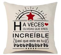 Aocaso Funda de cojín para Mamá Papá Hija Hijo Hermana Amigos Abuela Abuelo Mujeres Hombres Niñas Niños Regalo Inspirador para Cumpleaños Graduación Día de la Madre Día del Padre Navidad (H)