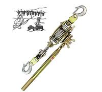 Aocay Cabrestante Manual de Palanca, Portátil Palanca Polipastos con Función de Autobloqueo, Acero 1/2/4 Tonelada Tracción Trinquete Cabestrante para Arrastra Objetos Pesados, Tira de la Línea