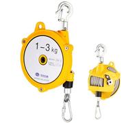 Aocay Spring Balancer Retráctil, Balanceador de Resorte Retráctil, Equilibrador de Resorte Retráctil con Cable de 1,5 m y Gancho Autoblocante para Fábrica Linea de Ensamblaje (1-3kg)