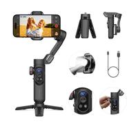 AOCHUAN Estabilizador de cardán para Smartphone, cardanes con Carga inalámbrica para iPhone 15 Pro MAX/Android Estabilizador de teléfono de Mano de 3 Ejes para grabación de Video y Seguimiento Facial